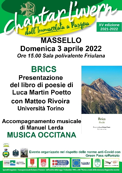 "BRICS" - Domenica 3 aprile 2022 a Massello